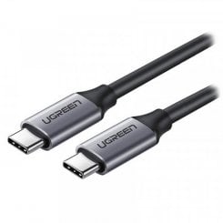 Кабель Ugreen US161 USB 3.1 Type-C to USB Type-C 3.0A (60W) 4K@60Hz 1.5m (50751) Gray