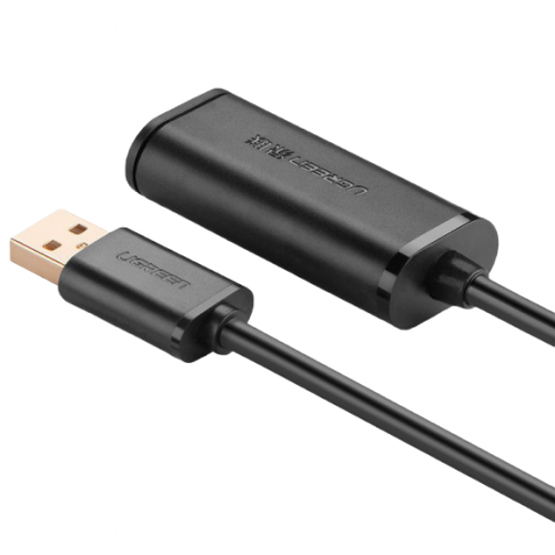 Подовжувач Ugreen US121 USB 2.0 AM-AF 10m (10321) Black купити в Україні: Київ, Львів, Хмельницький, Тернопіль, Івано-Франківськ | Низька ціна, відгуки, характеристики від TELEMART фото