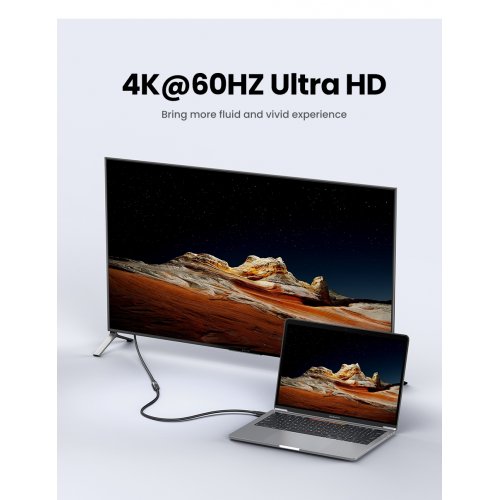 Подовжувач Ugreen US353 USB 3.1 Type-C M-M 5.0A (100W) 1m (10387) Black купити в Україні: Київ, Львів, Хмельницький, Тернопіль, Івано-Франківськ | Низька ціна, відгуки, характеристики від TELEMART фото