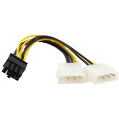 Кабель питания для видеокарты China 8 Pin to 2 x Molex (S0107)