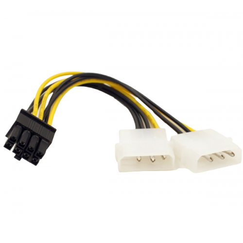 Кабель питания для видеокарты China 8 Pin to 2 x Molex (S0107): обзор ...