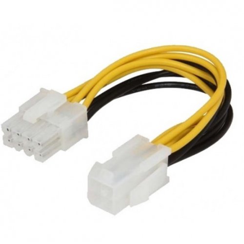 Кабель питания для процессора China ATX 4 Pin to 8 Pin 0.2m (S0720) купить в Украине: Киев, Днепр, Харьков, Одесса  | Низкая цена, отзывы, характеристики от TELEMART фото