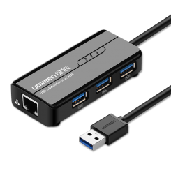 USB-хаб UGreen USB 3.0 4 in 1 (20265) Black