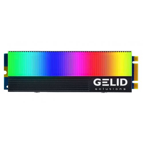Купить Радиатор GELID Solutions GLINT ARGB M.2 SSD Cooler (M2-RGB-01) Black - цена в Харькове, Киеве, Днепре, Одессе
в интернет-магазине Telemart фото
