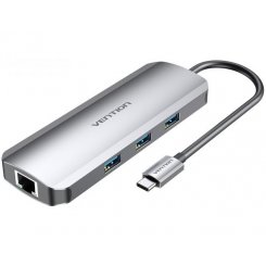 USB-хаб Vention USB Type-C 9 in 1 (TOLHB) Silver