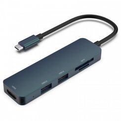 USB-хаб HP USB Type-C 5 in 1 (DHC-CT203) Blue