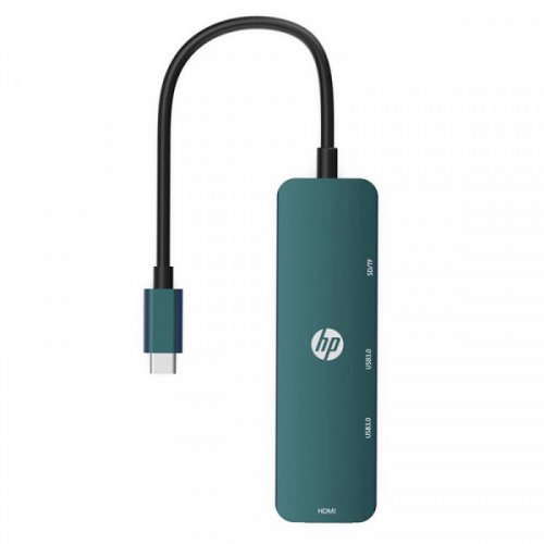 Купити USB-хаб HP USB Type-C 5 in 1 (DHC-CT203) Blue - ціна в Києві, Львові, Вінниці, Хмельницькому, Франківську, Україні | інтернет-магазин TELEMART.UA фото