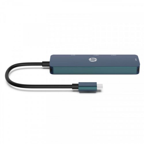 Купити USB-хаб HP USB Type-C 5 in 1 (DHC-CT203) Blue - ціна в Києві, Львові, Вінниці, Хмельницькому, Франківську, Україні | інтернет-магазин TELEMART.UA фото