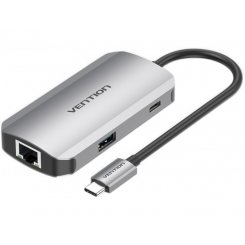 USB-хаб Vention USB Type-C 5 in 1 (TNFHB) Silver