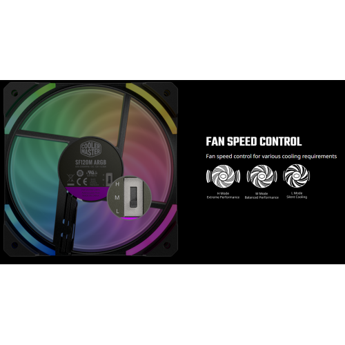 Продать Кулер для корпуса Cooler Master MasterFan SF120M ARGB (MFZ-B2DN-20NPA-R1) по Trade-In интернет-магазине Телемарт - Киев, Днепр, Украина фото
