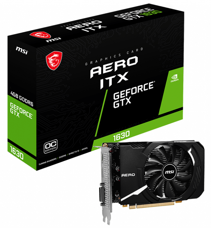 MSI GeForce GTX 1630 AERO ITX OC 4096MB GTX 1630 AERO ITX 4G OC Trade In