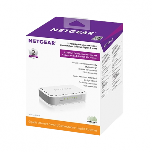 Купить Сетевой коммутатор NETGEAR GS605 (GS605-400PES) - цена в Харькове, Киеве, Днепре, Одессе
в интернет-магазине Telemart фото