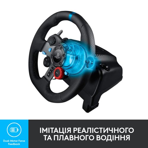 Купить Руль Logitech G29 Driving Force Racing Wheel (941-000112) Black - цена в Харькове, Киеве, Днепре, Одессе
в интернет-магазине Telemart фото