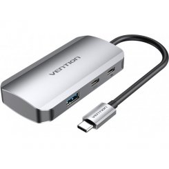 USB-хаб Vention USB Type-C 5 in 1 (TNDHB) Silver