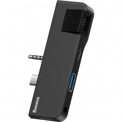 USB-хаб Baseus USB Type-C/3.5 mm 4 in 1 For SurFace Go (CAHUB-FG01) Black