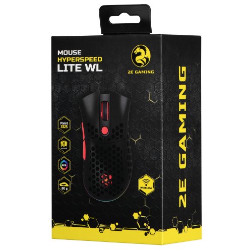 Купить Мышка 2E Gaming HyperSpeed Lite WL RGB (2E-MGHSL-WL-BK) Black - цена в Харькове, Киеве, Днепре, Одессе
в интернет-магазине Telemart фото