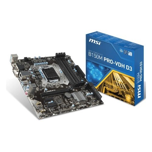 Продати Материнська плата MSI B150M PRO-VDH D3 (s1151, Intel B150) за Trade-In у інтернет-магазині Телемарт - Київ, Дніпро, Україна фото