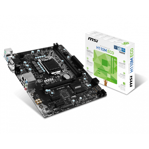 Продать Материнская плата MSI H110M ECO (s1151, Intel H110) по Trade-In интернет-магазине Телемарт - Киев, Днепр, Украина фото