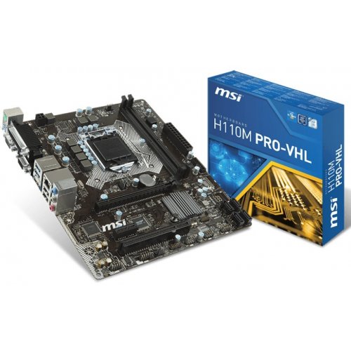 Продати Материнська плата MSI H110M PRO-VHL (s1151, Intel H110) за Trade-In у інтернет-магазині Телемарт - Київ, Дніпро, Україна фото