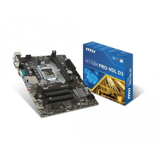 Продать Материнская плата MSI H110M PRO-VDL D3  (s1151, Intel H110) по Trade-In интернет-магазине Телемарт - Киев, Днепр, Украина фото