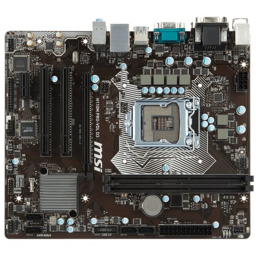 Продать Материнская плата MSI H110M PRO-VDL D3  (s1151, Intel H110) по Trade-In интернет-магазине Телемарт - Киев, Днепр, Украина фото