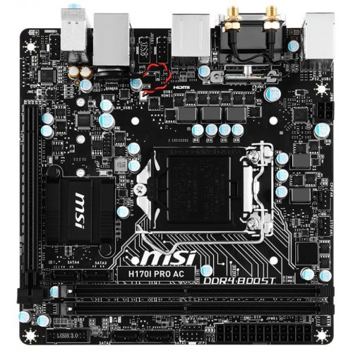 Продать Материнская плата MSI H170I PRO AC (s1151, Intel H170) по Trade-In интернет-магазине Телемарт - Киев, Днепр, Украина фото