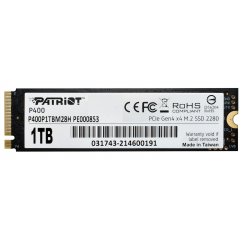 Фото Patriot P400 1TB M.2 (2280 PCI-E) NVMe x4 (P400P1TBM28H)