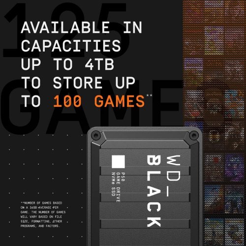 Продати SSD-диск Western Digital P50 Game Drive 4TB USB 3.2 (WDBA3S0040BBK-WESN) за Trade-In у інтернет-магазині Телемарт - Київ, Дніпро, Україна фото