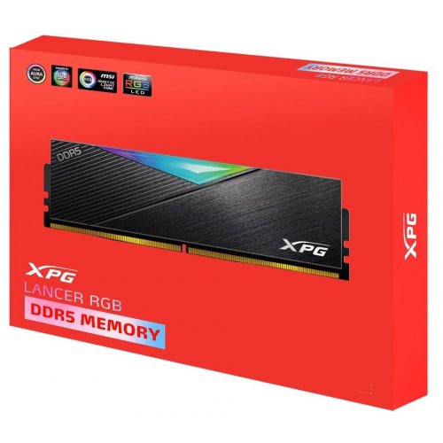 Фото ОЗУ ADATA DDR5 32GB (2x16GB) 5200Mhz XPG Lancer RGB (AX5U5200C3816G-DCLARBK)