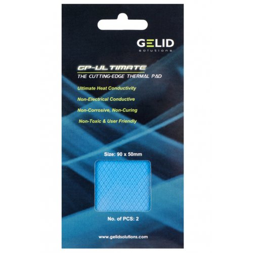 Купити Термопрокладка GELID Solutions GP-Ultimate 90 x 50 mm (2mm) 2 in 1 kit (TP-VP04-D) - ціна в Києві, Львові, Вінниці, Хмельницькому, Франківську, Україні | інтернет-магазин TELEMART.UA фото