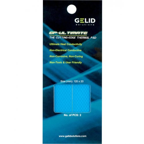 Купити Термопрокладка GELID Solutions GP-Ultimate 120 x 20 mm (2mm) 2 in 1 kit (TP-VP04-R-D) - ціна в Києві, Львові, Вінниці, Хмельницькому, Франківську, Україні | інтернет-магазин TELEMART.UA фото