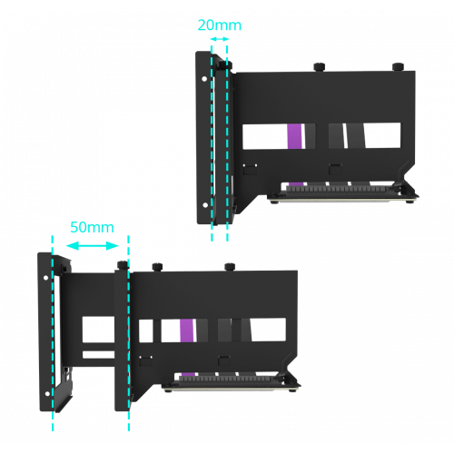 Купить CoolerMaster Universal Vertical Graphics Card Holder Kit V2 (PCIe 4.0) (MCA-U000R-KFVK02) - цена в Харькове, Киеве, Днепре, Одессе
в интернет-магазине Telemart фото