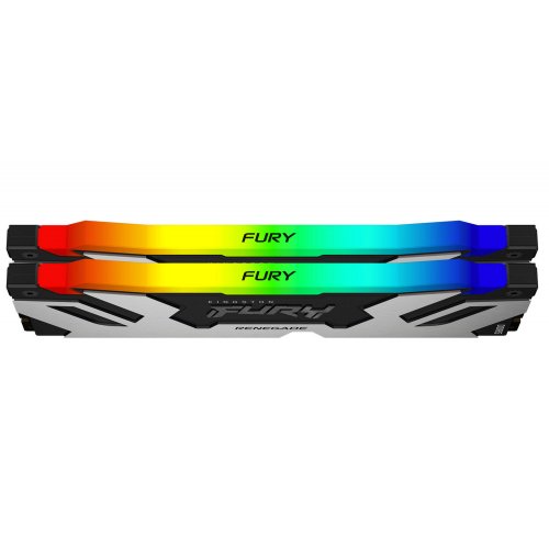Фото ОЗУ Kingston DDR5 32GB (2x16GB) 6000MHz FURY Renegade RGB Silver (KF560C32RSAK2-32)