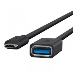 Кабель Belkin USB-C to USB-A Adapter 0.14m (F2CU036bt) Black