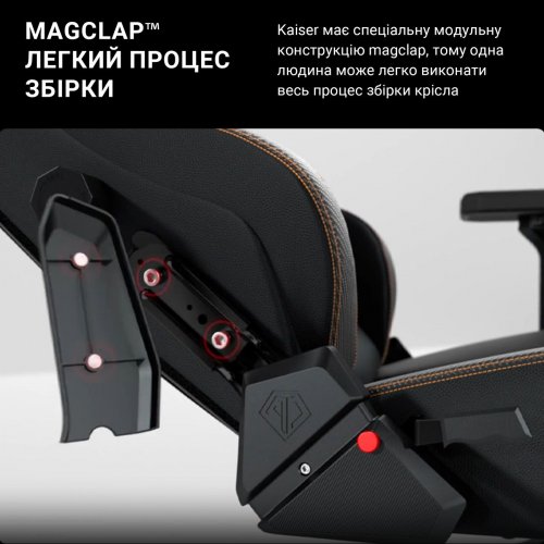 Игровое кресло Anda Seat Kaiser 3 XL (AD12YDC-XL-01-G-PV/F) Gray купить в Украине: Киев, Днепр, Харьков, Одесса  | Низкая цена, отзывы, характеристики от TELEMART фото