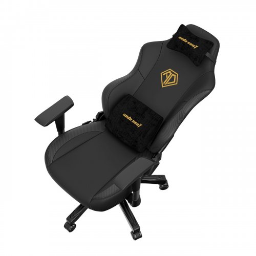 Ігрове крісло Anda Seat Phantom 3 L (AD18Y-06-B-PVC) Black купити в Україні: Київ, Львів, Хмельницький, Тернопіль, Івано-Франківськ | Низька ціна, відгуки, характеристики від TELEMART фото