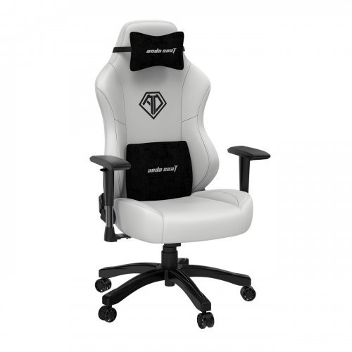 Ігрове крісло Anda Seat Phantom 3 L (AD18Y-06-W-PV) White купити в Україні: Київ, Львів, Хмельницький, Тернопіль, Івано-Франківськ | Низька ціна, відгуки, характеристики від TELEMART фото