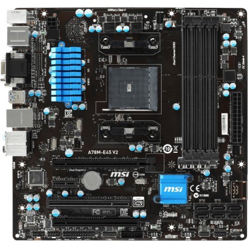 Продать Материнская плата MSI A78M-E45 V2 (FM2+, AMD A78) по Trade-In интернет-магазине Телемарт - Киев, Днепр, Украина фото