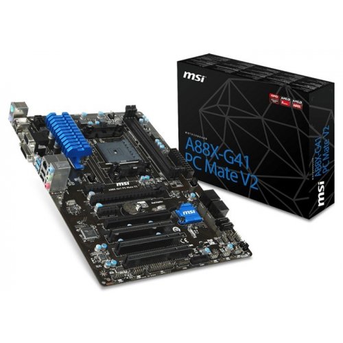 Продати Материнська плата MSI A88X-G41 PC MATE V2 (sFM2+, AMD A88X) за Trade-In у інтернет-магазині Телемарт - Київ, Дніпро, Україна фото