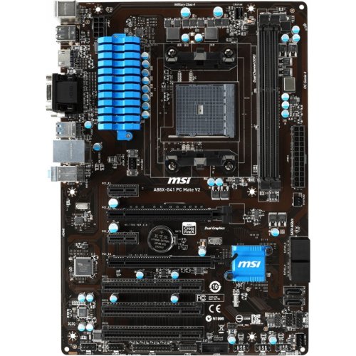 Продати Материнська плата MSI A88X-G41 PC MATE V2 (sFM2+, AMD A88X) за Trade-In у інтернет-магазині Телемарт - Київ, Дніпро, Україна фото
