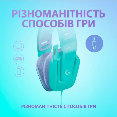 Фото Навушники Logitech G335 Gaming (981-001024) Mint