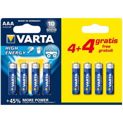 Батарейка VARTA HIGH Energy AA BLI 8 (4+4) ALKALINE
