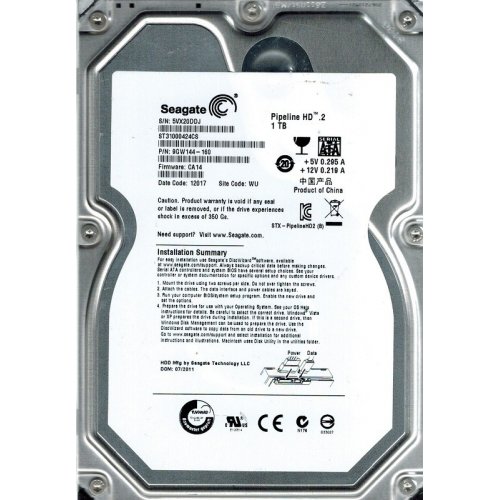 Продать Жесткий диск Seagate Pipeline HD.2 1TB 5900RPM 3.5" (ST31000424CS) по Trade-In интернет-магазине Телемарт - Киев, Днепр, Украина фото