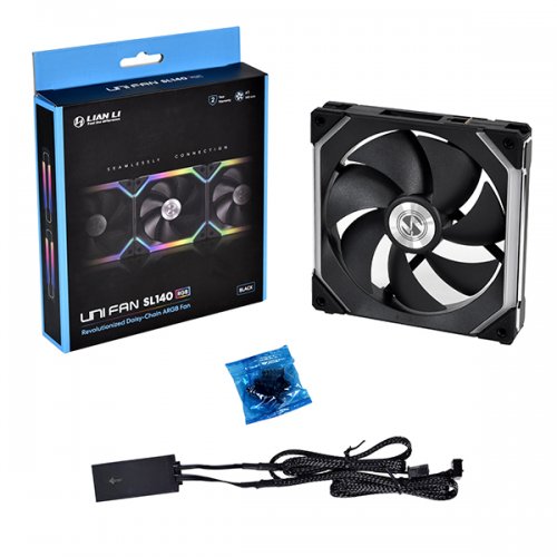 Продати Кулер для корпуса Lian Li Uni Fan SL140 (G99.14UF1B.00) Black за Trade-In у інтернет-магазині Телемарт - Київ, Дніпро, Україна фото