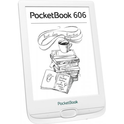 Купить Электронная книга PocketBook 606 (PB606-D-CIS) White - цена в Харькове, Киеве, Днепре, Одессе
в интернет-магазине Telemart фото