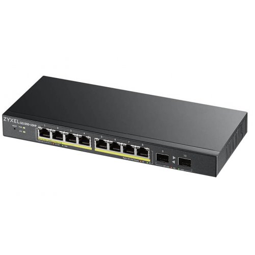 Мережевий комутатор Zyxel GS1900-10HP (GS1900-10HP-EU0101F) купити в Україні: Київ, Львів, Хмельницький, Тернопіль, Івано-Франківськ | Низька ціна, відгуки, характеристики від TELEMART фото