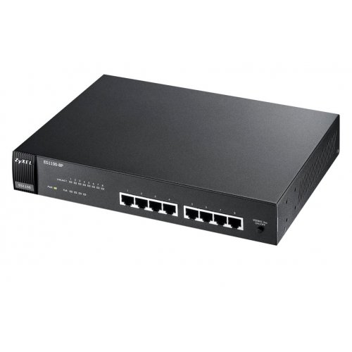 Купить Сетевой коммутатор Zyxel ES1100-8P (ES1100-8P-EU0102F) - цена в Харькове, Киеве, Днепре, Одессе
в интернет-магазине Telemart фото