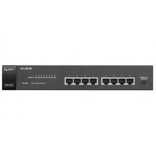 Купить Сетевой коммутатор Zyxel ES1100-8P (ES1100-8P-EU0102F) - цена в Харькове, Киеве, Днепре, Одессе
в интернет-магазине Telemart фото