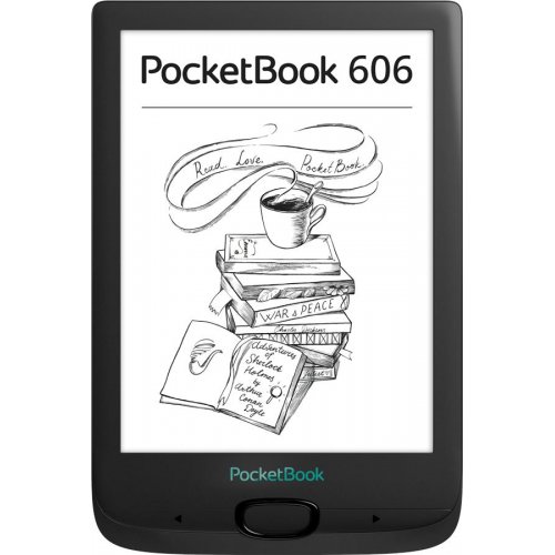 Купить Электронная книга PocketBook 606 (PB606-E-CIS) Black - цена в Харькове, Киеве, Днепре, Одессе
в интернет-магазине Telemart фото