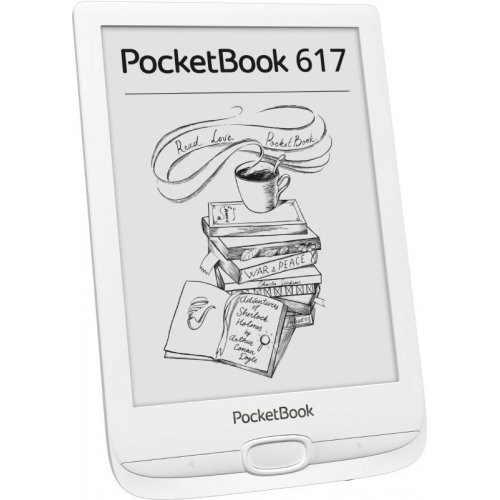 Купить Электронная книга PocketBook 617 (PB617-D-CIS) White - цена в Харькове, Киеве, Днепре, Одессе
в интернет-магазине Telemart фото